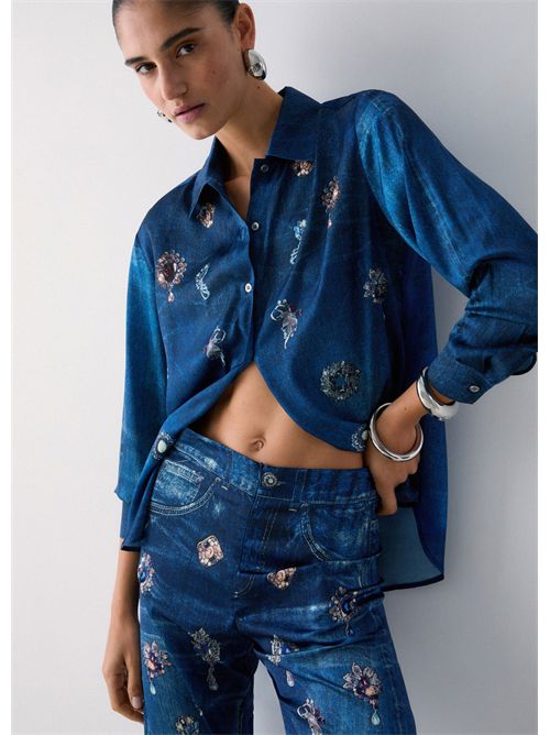 Pants woman blue LIU JO | UA6311T5958/79045